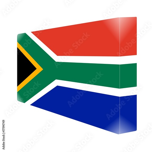 brique glassy avec drapeau afrique du sud south africa