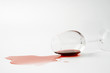 Spilled wine
