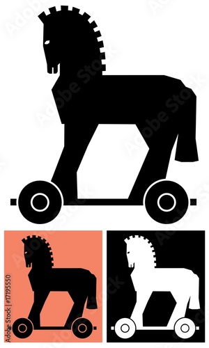 Vector: Decorative Trojan horse Decorative Trojan horse