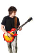 Rocker with electric guitar