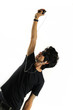 Man listening music