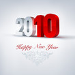 Vector greeting card 2010. Editable