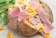 Baked Potato with Ham & Cheese