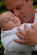Vater und Babyporträt Vater und Babyporträt