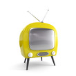 Stylish retro TV - isolated