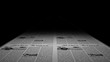 Newspaper press printing, seamless loop, 6 seconds