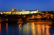 Prague Castle at night, Prague, Czech Republic