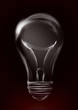 Artistic Illustration Smoke Electric Light Bulb on black Artistic Illustration Smoke Electric Light Bulb on black
