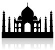 taj mahal india vector silhouette taj mahal india vector silhouette