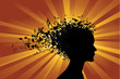 Woman portrait silhouette