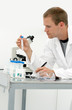 Young male lab technician