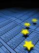 european stars over the spreadsheet