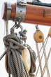 Wooden sailboat detail Wooden sailboat detail