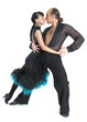 Couple dancers latina style Couple dancers latina style