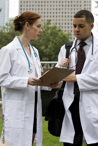 Photo: Outside City Doctor's Discussion Outside City Doctor's Discussion