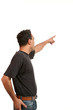 man indicate