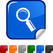 Searching  sticker icon. Vector illustration