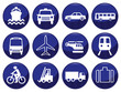 Detalii fotografie icon Setul de transport fiecare pictogramă individual stratificat