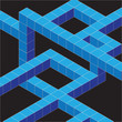 Isometric cube lines
