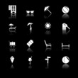 Travel icons - black series Travel icons - black series