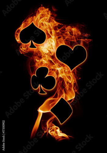 Illustration: Flame Poker Symbols Flame Poker Symbols