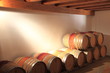 Barrique, Rotwein, Weinfässer, Weinkeller, Holzfässer