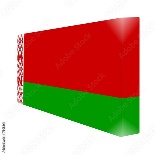 brique glassy avec drapeau belarus