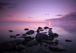 Photo : Dawn over the ocean.