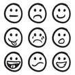 Cartoon Smiley Faces Doodles Cartoon Smiley Faces Doodles
