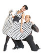 Couple dancers latina style Couple dancers latina style