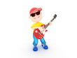 Boy with guitar
