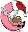 reindeer sleeping on the letter 