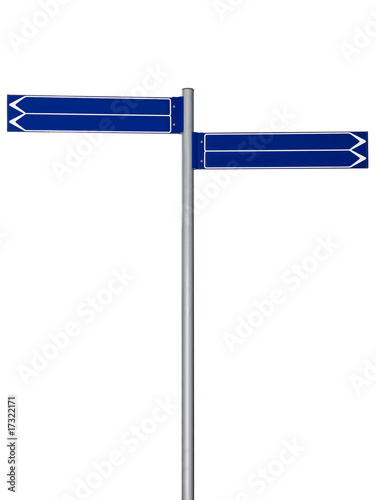 Blank signpost blank signpost. Blank signpost