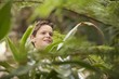 Boy Looking at Plants