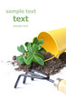 Gardering conceptual image. Isolated over white. Put your text. Gardering conceptual image. Isolated over white. Put your text.