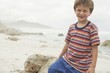 Smiling Boy on Beach