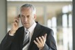 businessman using cell phone
