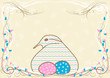 Mother bird pregnancy announcement card