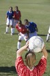 Girls Playing Soccer
