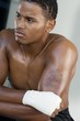 Boxer with Taped Hands