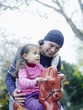 Father With Daughter at Playground