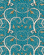 Renaissance floral seamless pattern, white vine style. Renaissance floral seamless pattern, white vine style.