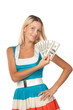 Woman with money