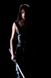 beautiful girl with a sword beautiful girl with a sword
