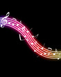 Glowing Music Notes. Please visit my portfolio for more.