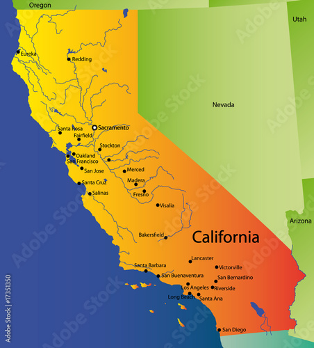 California+state+outline+vector