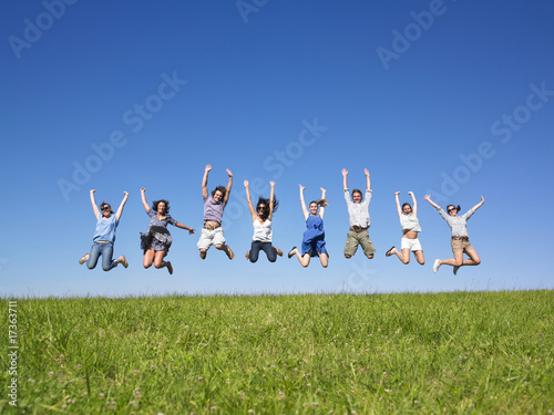 Foto: Group jumping Group jumping