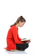 girl with book