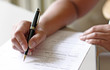 signing a document signing a document