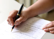 signing a document signing a document
